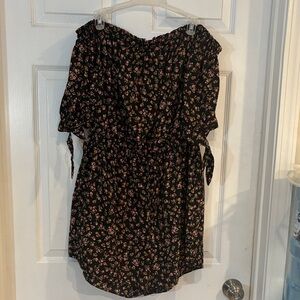 Blush Floral Print Skirt